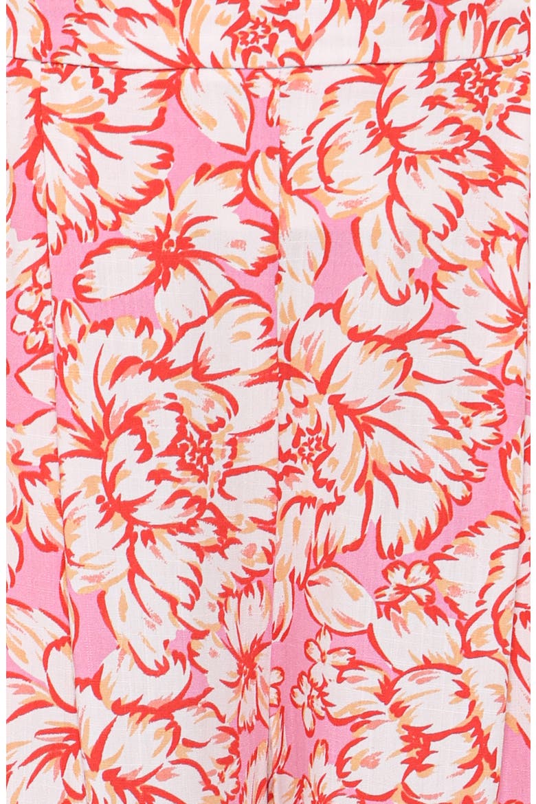 Lessie Floral Print Wide Leg Pants, Alternate, color, PINK FLORAL
