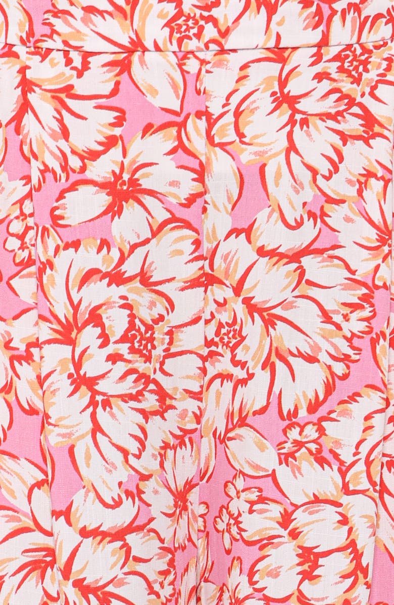 Petal & Pup Lessie Floral Print Wide Leg Pants, Alternate, color, Pink Floral