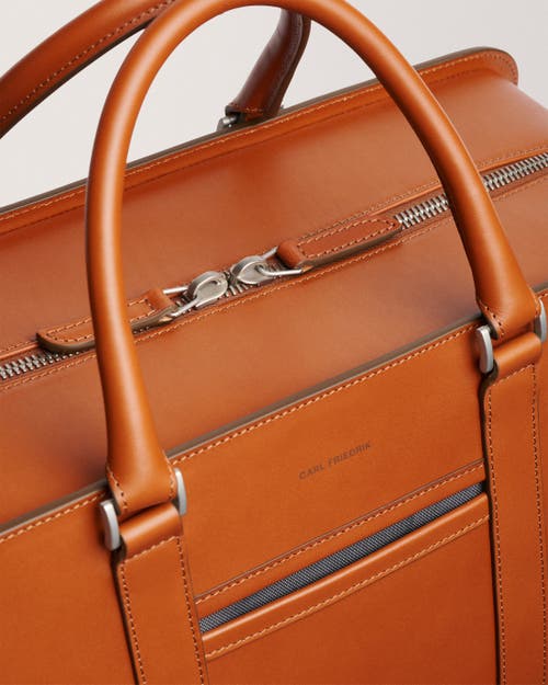 Carl Friedrik Cognac Palissy Leather Duffle Bag In Cognac