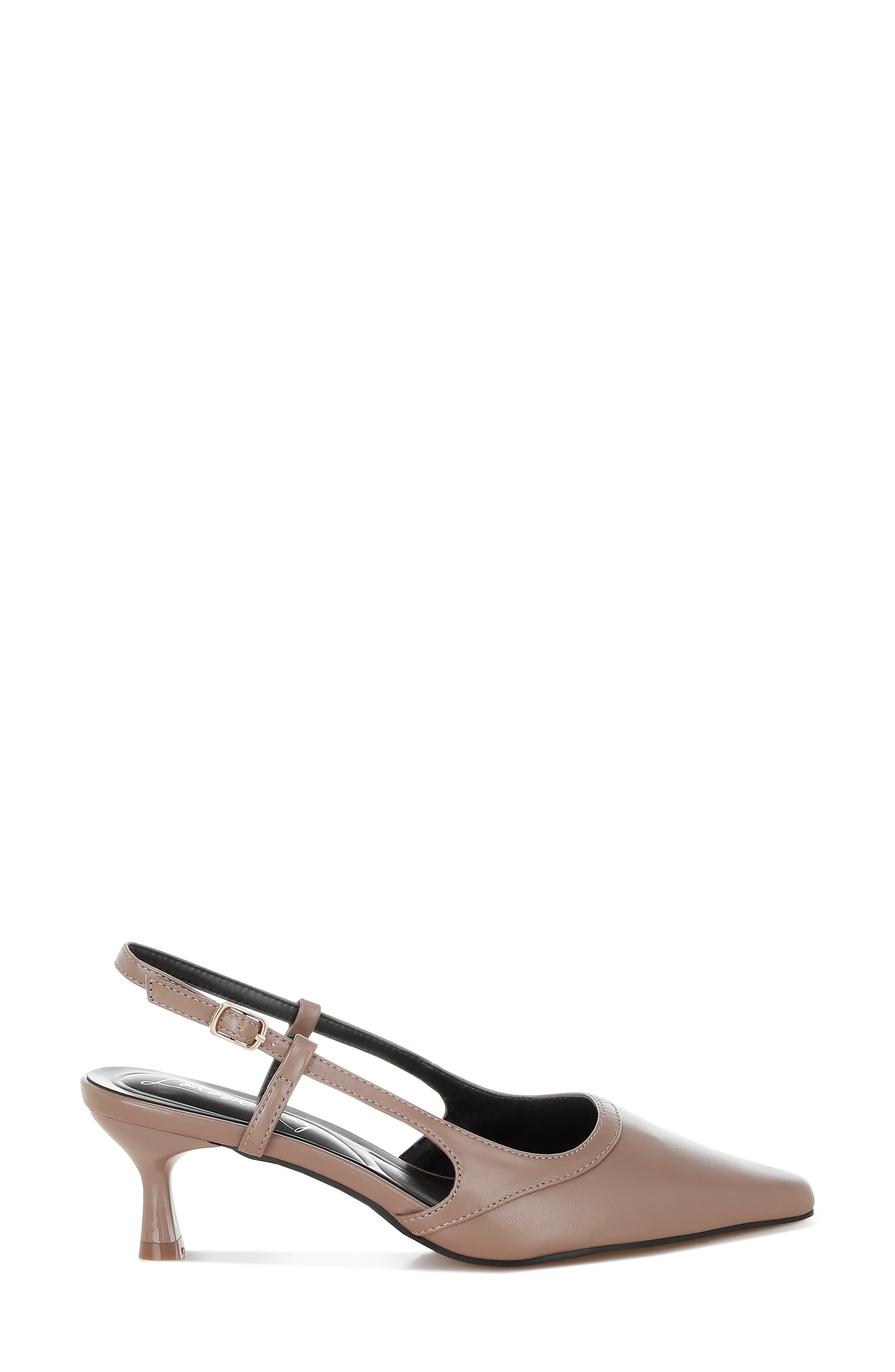 Luxton Kitten Heel Slingback Pump, Alternate, color, TAUPE