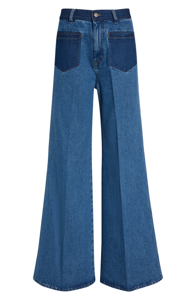 LU'U DAN Nocturnal Flare Leg Jeans, Main, color, 