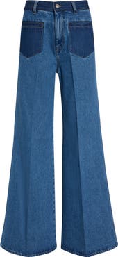 LU'U DAN Nocturnal Flare Leg Jeans