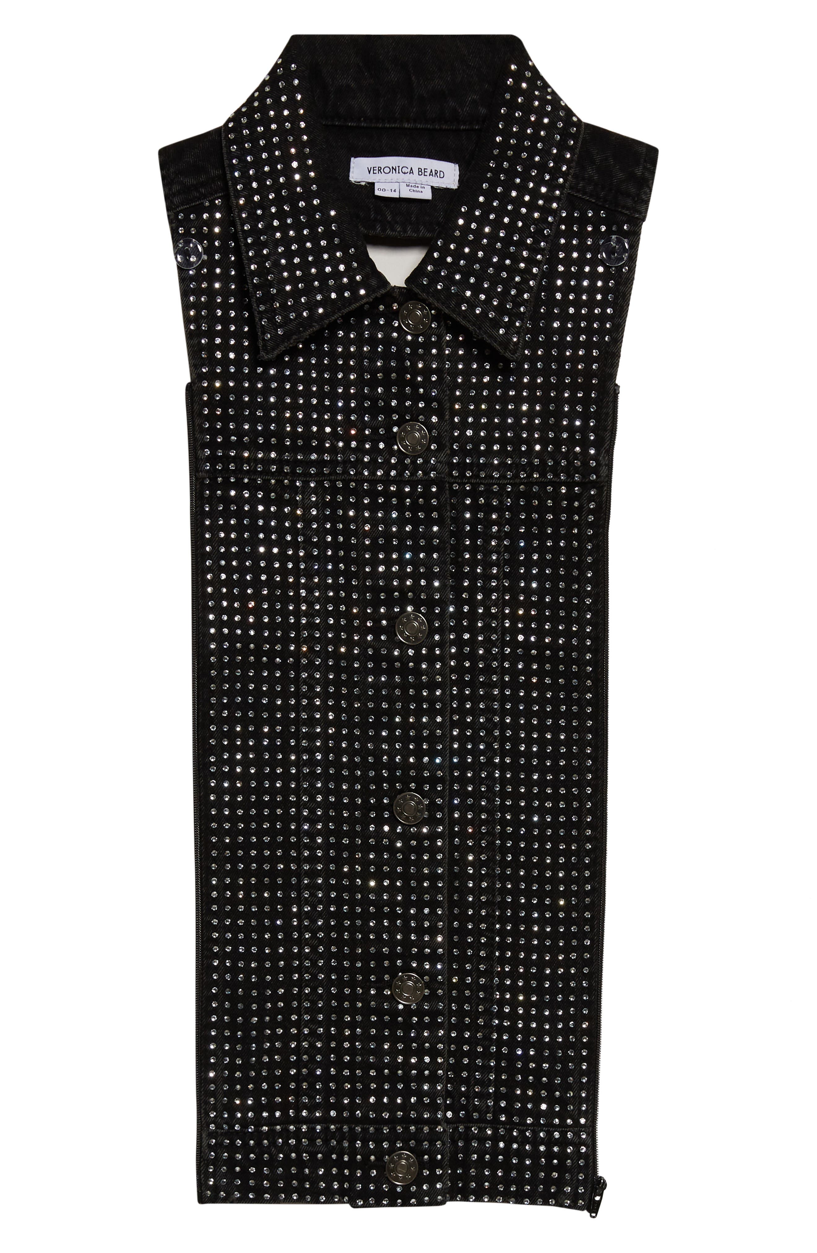 Veronica Beard Slate Rhinestone Dickey
