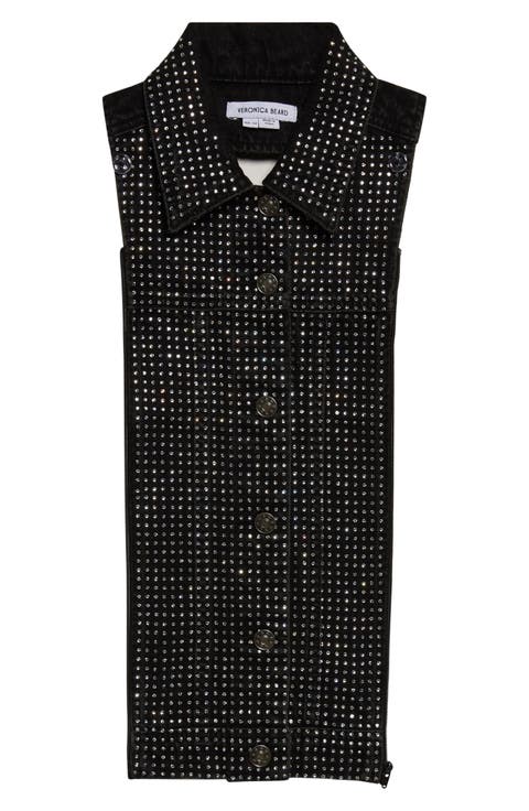 Slate Rhinestone Dickey