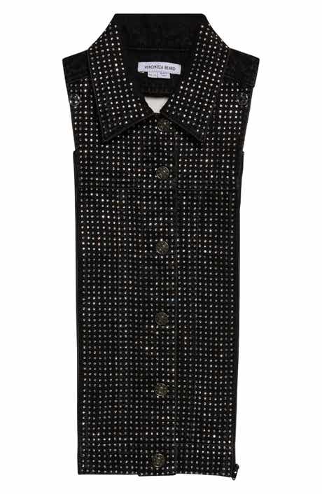 Veronica Beard Slate Rhinestone Dickey