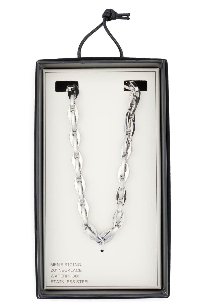 Men's Mariner Link Stainless Steel Chain Necklace, Main, color, STAINLESS