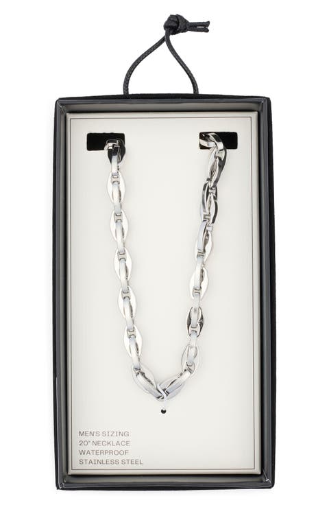 Men's Mariner Link Stainless Steel Chain Necklace