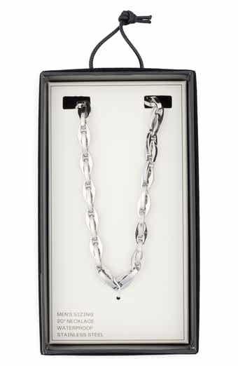 NORDSTROM RACK Men's Mariner Link Stainless Steel Chain Necklace