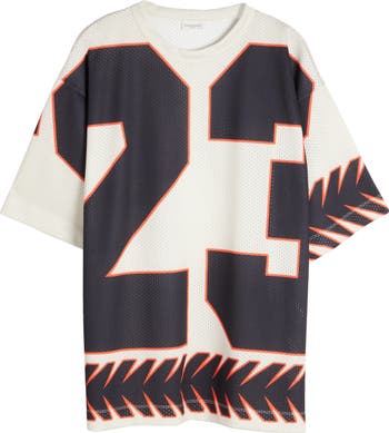Tシャツ・カットソー DRIES VAN NOTEN * DRIES VAN JERSEY Dries Van Noten // Silver Glitter Oversized Jersey T-Shirt