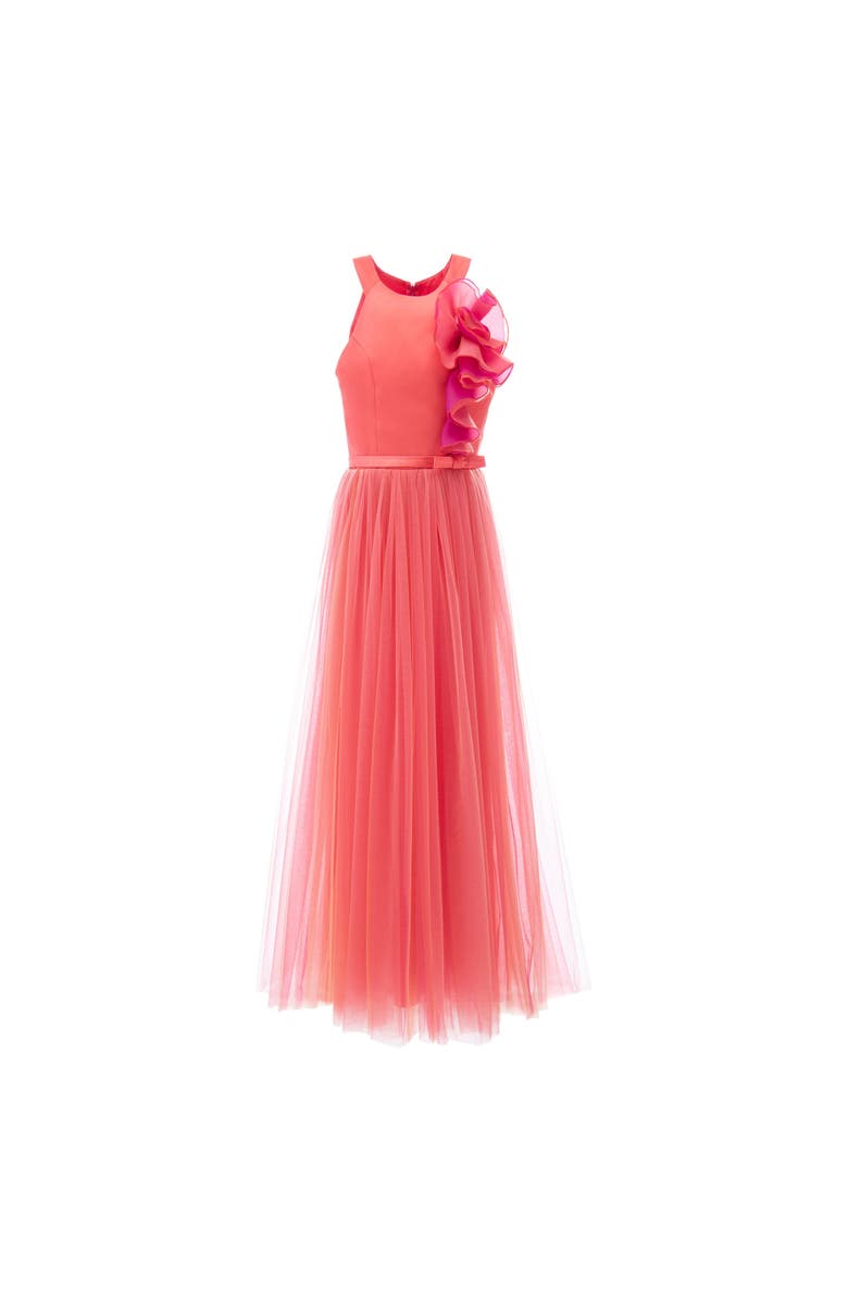 Tulleen Malaga Dress, Main, color, Orange