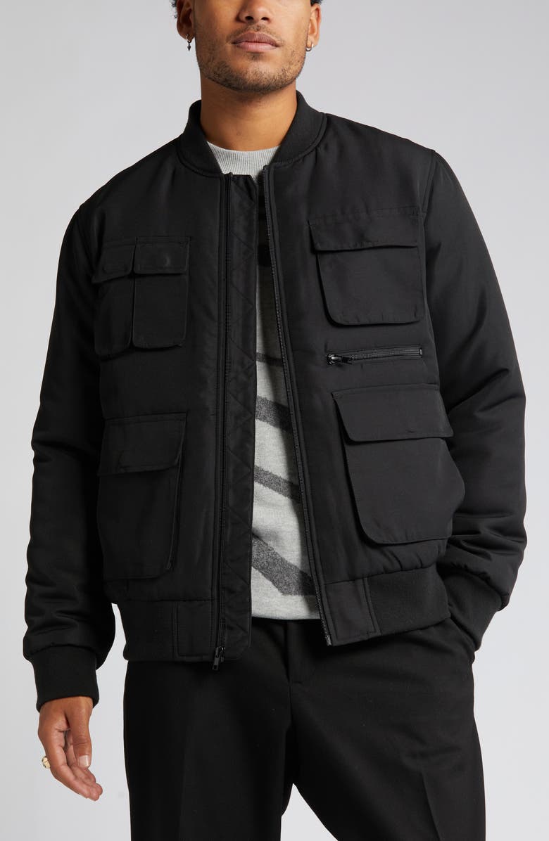 Open Edit Utility Bomber Jacket, Main, color, 