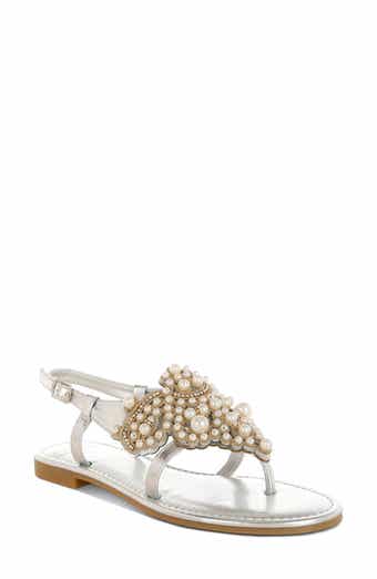 Opazie Faux Pearl Sandal