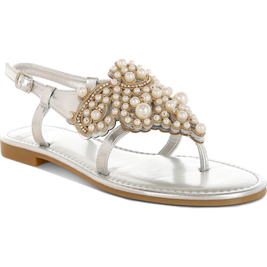 Rag & Co Opazie Faux Pearl Sandal