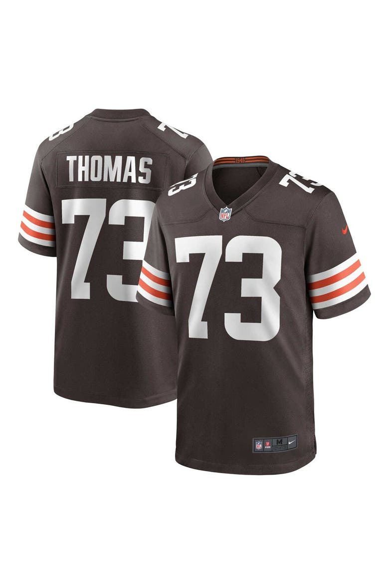 Men's Nike Joe Thomas Brown Cleveland Browns Retired Player Game Jersey, Main, color, Brown