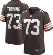 Nike Men's Nike Joe Thomas Brown Cleveland Browns Retired Player Game Jersey