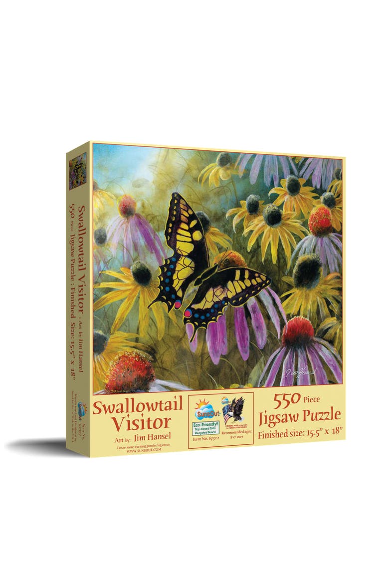 Swallowtail Vistor 550 piece Jigsaw Puzzle for Adults, Main, color, Multicolor