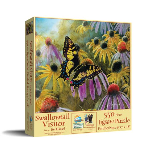 Swallowtail Vistor 550 piece Jigsaw Puzzle for Adults
