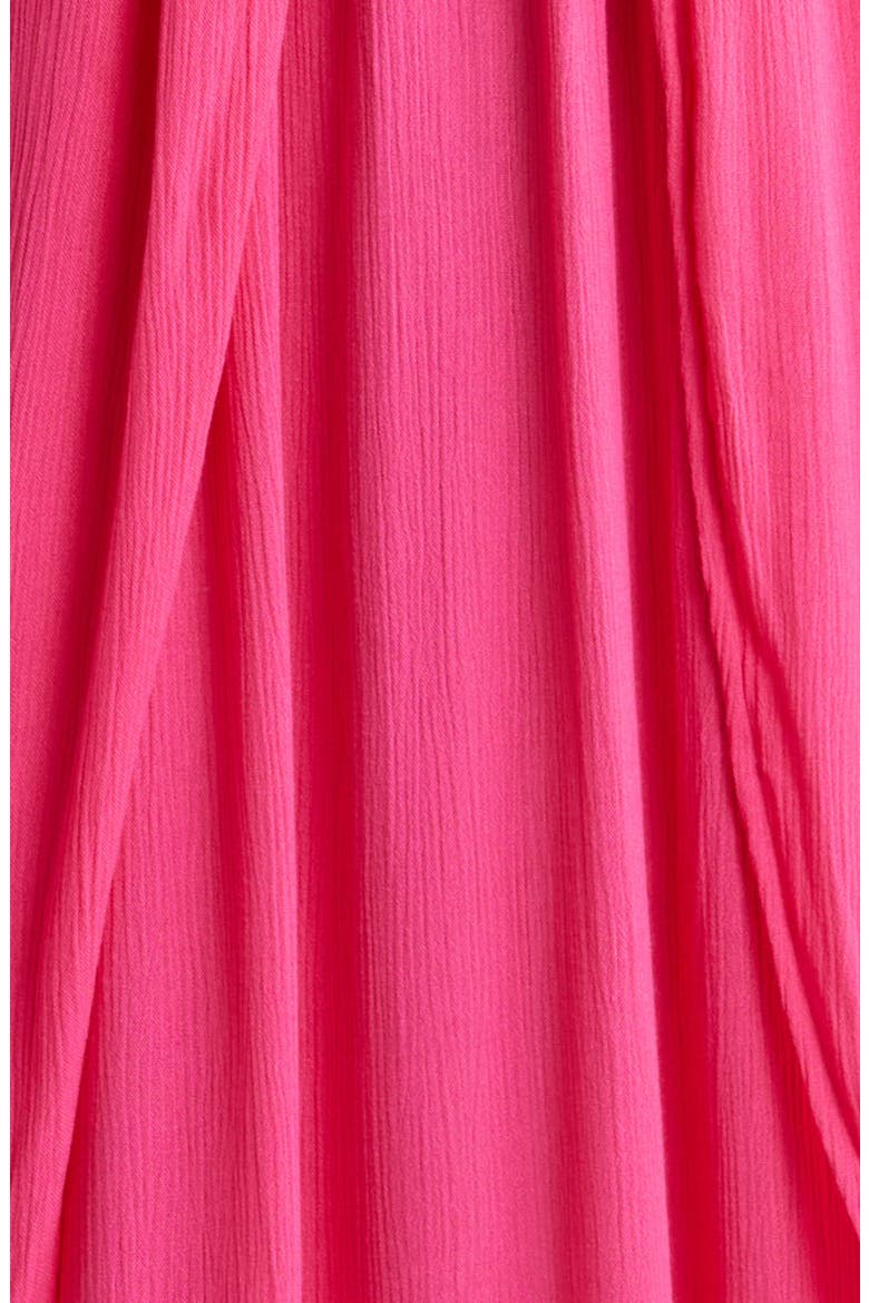 Wrap Maxi Cover-Up Dress, Alternate, color, HOT PINK