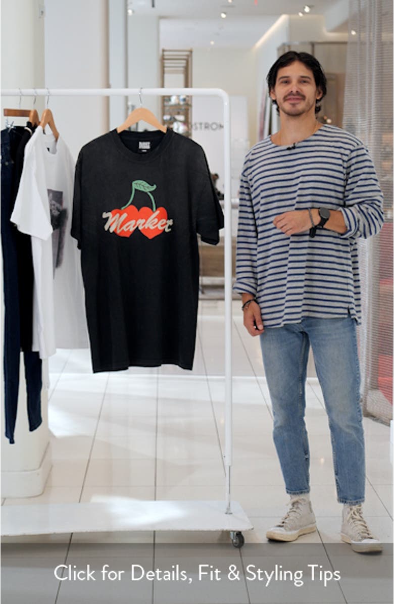 Double Cherries Cotton Graphic T-Shirt, sales video thumbnail