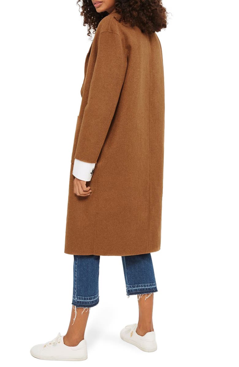 Topshop Long Coat, Main, color, 