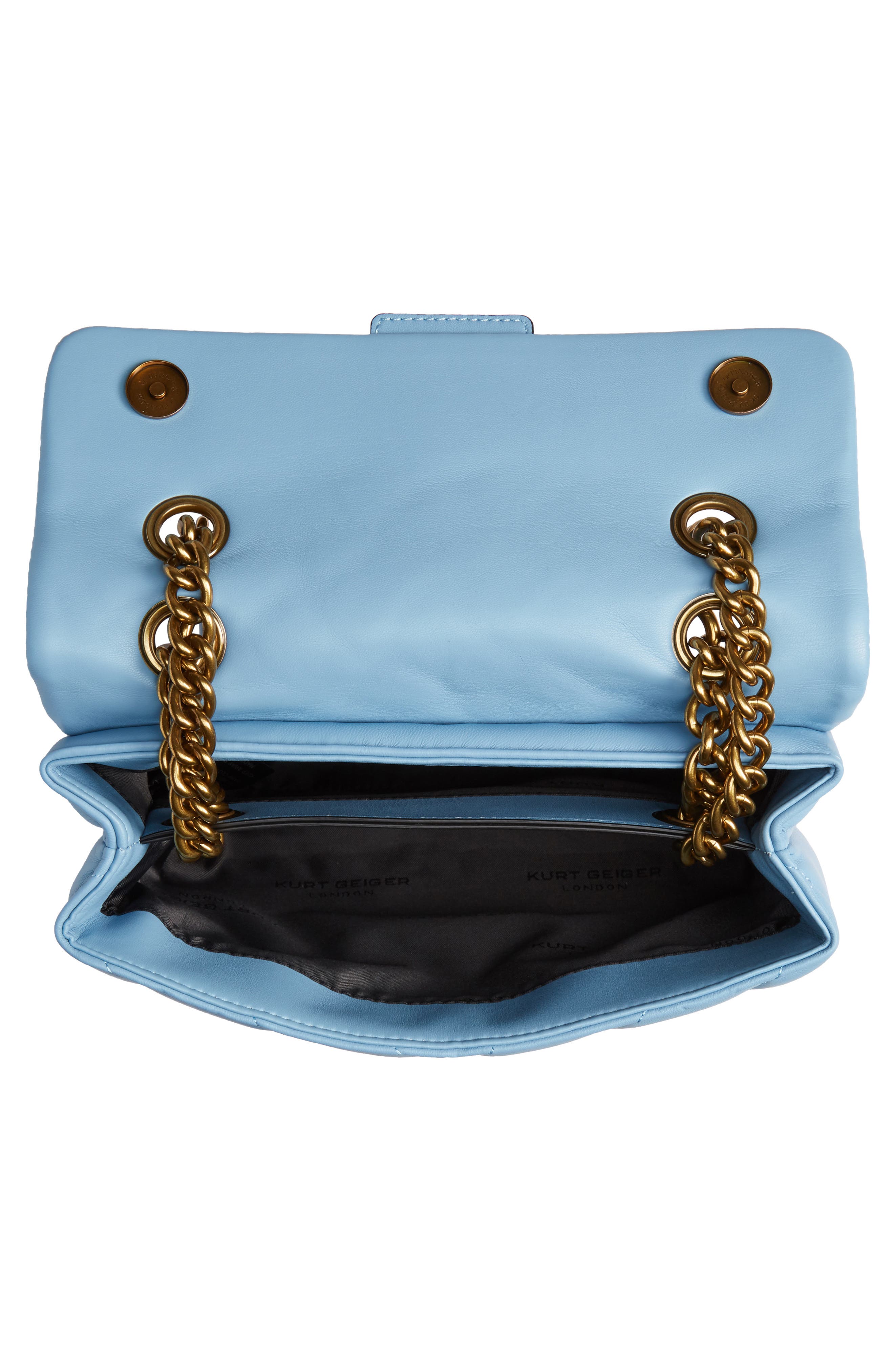 Kurt Geiger London Kensington Quilted Leather Shoulder Bag, Alternate, color, 