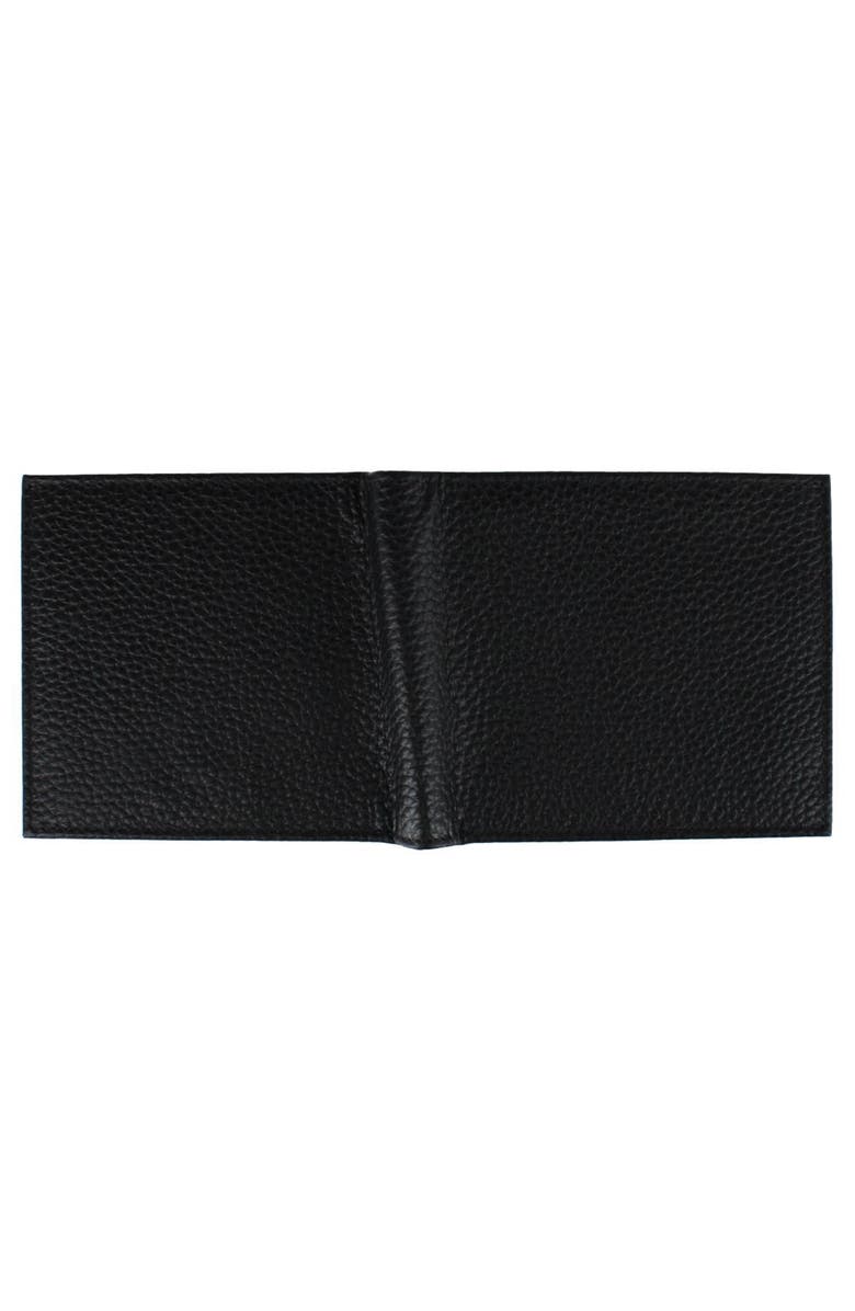 Trafalgar Pierce Pebble Grain Classic Leather Bi-Fold Wallet, Alternate, color, Black