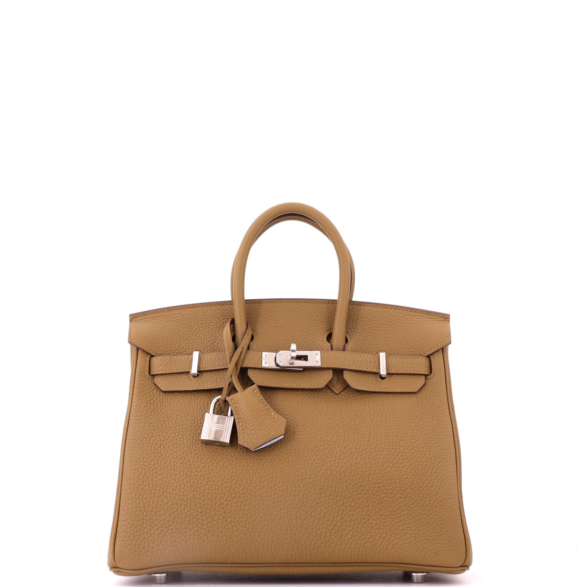 Birkin Handbag Verso Togo with Palladium Hardware 25, Main, color, Metallic Gold