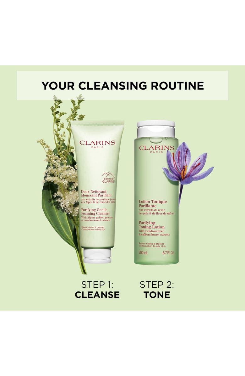 Clarins Purifying Gentle Foaming Cleanser with Salicylic Acid, Alternate, color, 