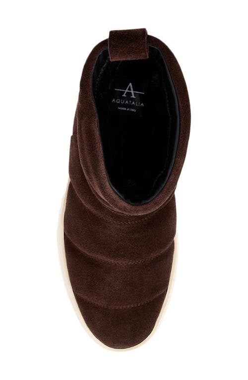 Aquatalia Alcee Mini Platform Bootie In Burgundy