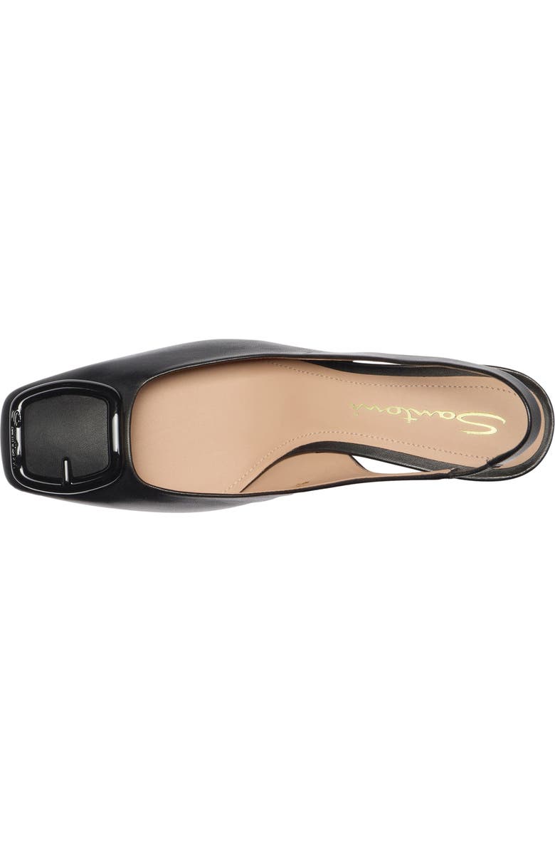 Santoni Women's mid-heel slingback, Alternate, color, Black