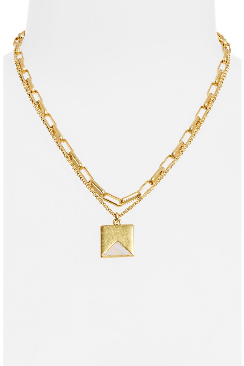 Palisade Pendant Necklace Set, Alternate, color, VINTAGE GOLD