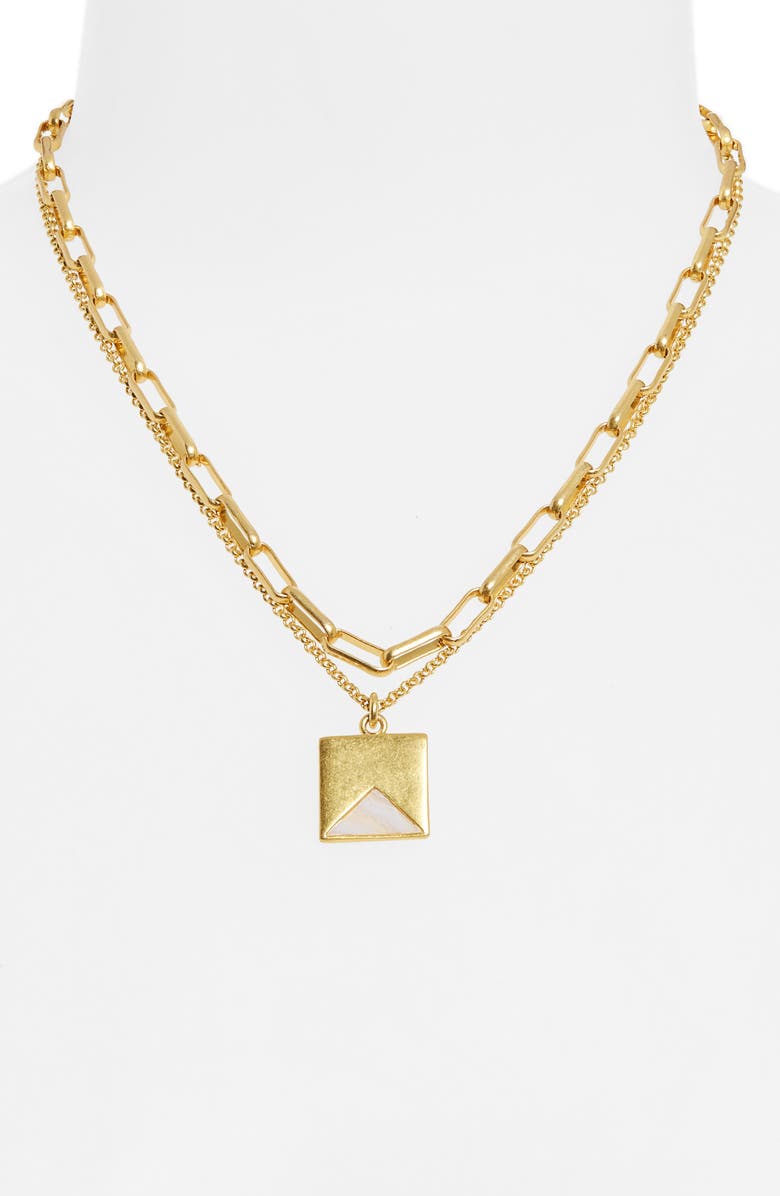 Madewell Palisade Pendant Necklace Set, Alternate, color, 