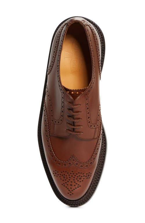 Jm Weston Triple Sole Wingtip Derby In Brown