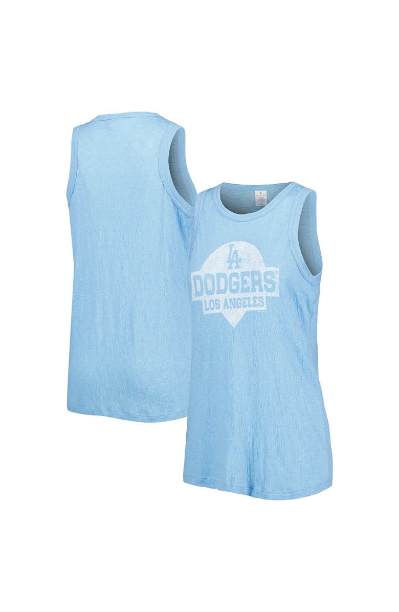 SOFT AS A GRAPE Women's Soft as a Grape Royal Los Angeles Dodgers Tri-Blend Tank Top, Main, color, Royal