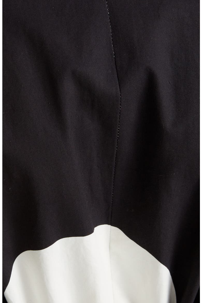 Ruberta Dot Cotton Coat, Alternate, color, BLACK