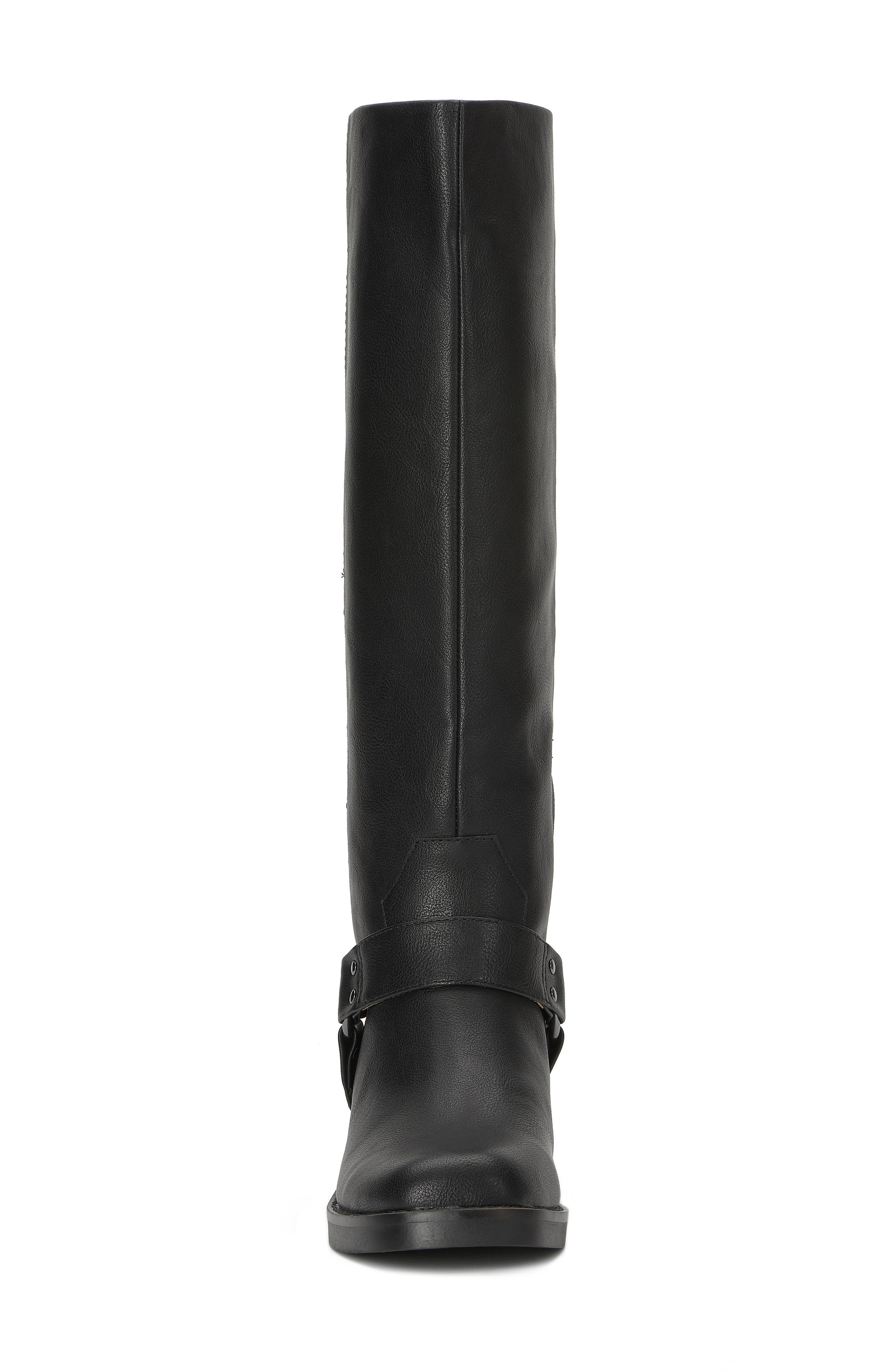 Lucky Brand Kujon Knee High Western Boot, Alternate, color, Black