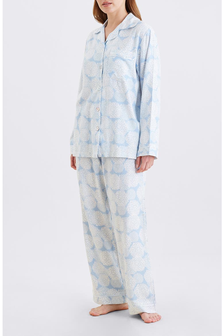 Snowball Cosy Cotton Blend Pajamas, Alternate, color, WINTER BLUE