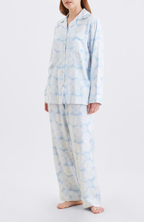 Papinelle Snowball Cosy Cotton Blend Pajamas In Blue