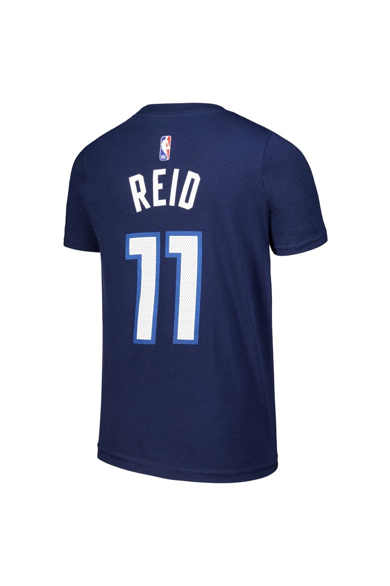 Youth Nike Naz Reid Navy Minnesota Timberwolves Icon Edition Name & Number T-Shirt, Alternate, color, Navy
