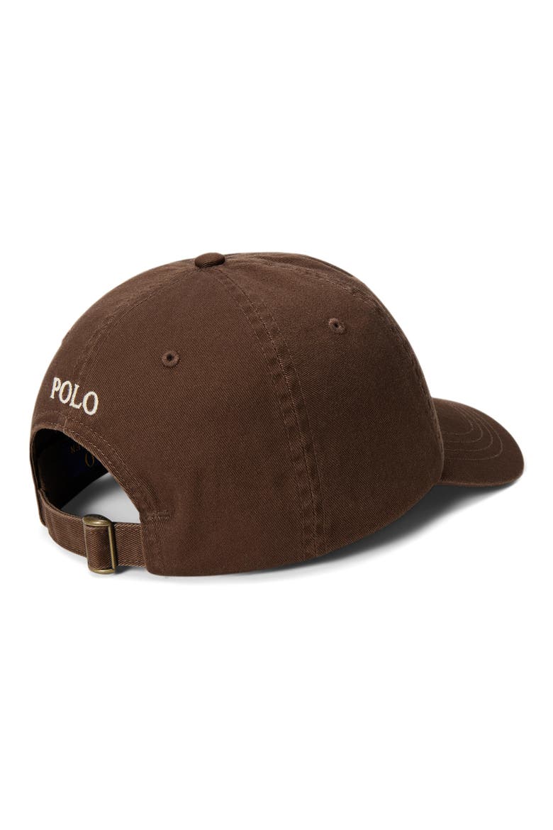The Iconic Cotton Chino Adjustable Ball Cap, Alternate, color, COOP BROWN