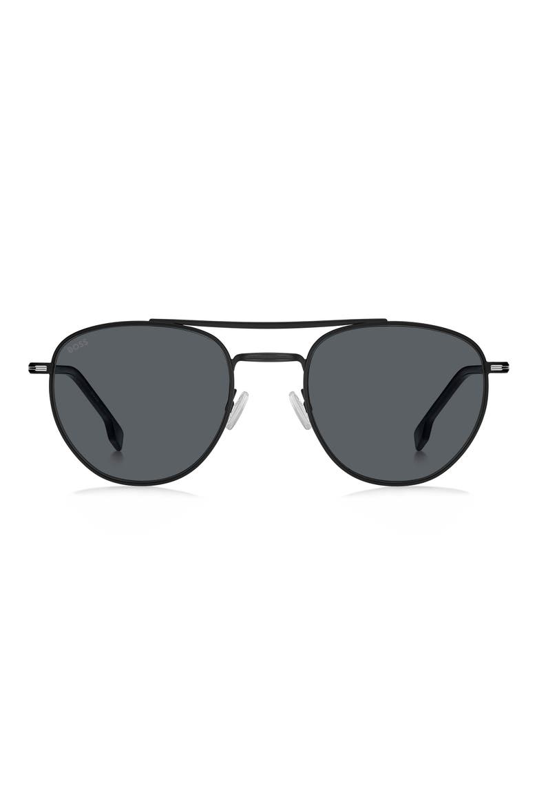 1631/S 53mm Square Sunglasses, Main, color, MATTE BLACK
