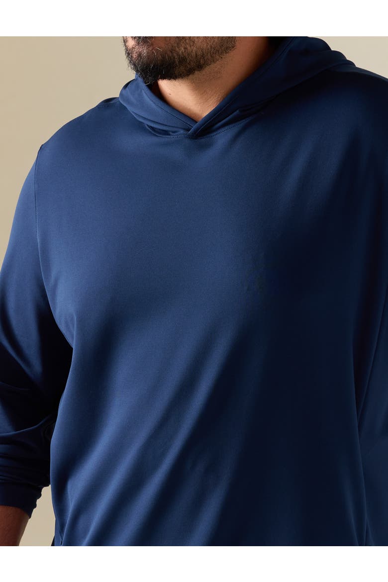 Big & Tall Performance Clubhouse Hoodie, Alternate, color, BLUE BLAZER