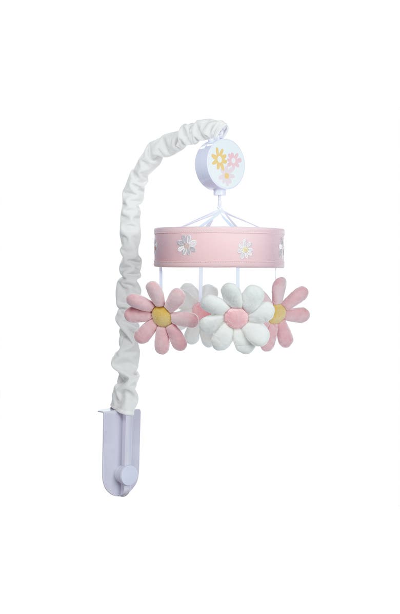 Lambs & Ivy Daisy Dreams Musical Baby Crib Mobile Soother Toy, Alternate, color, Pink
