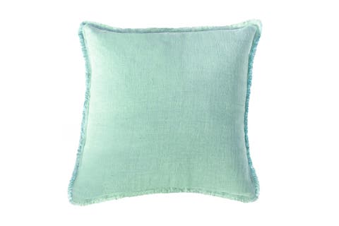 Mint Green Soft Linen Euro Pillow 26x26 Cover Only