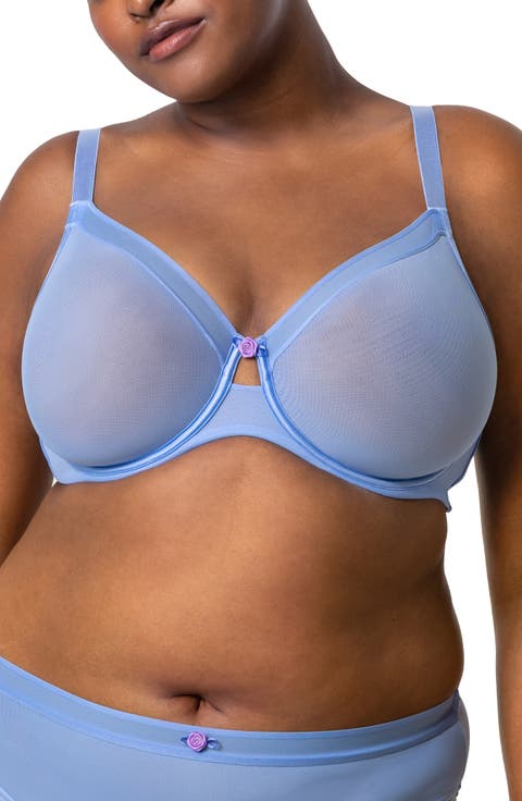 Sheer Mesh Underwire Unlined Bra