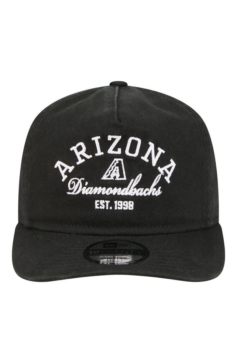 New Era Men's New Era Black Arizona Diamondbacks Stacked 19TWENTY Adjustable Hat, Alternate, color, Black