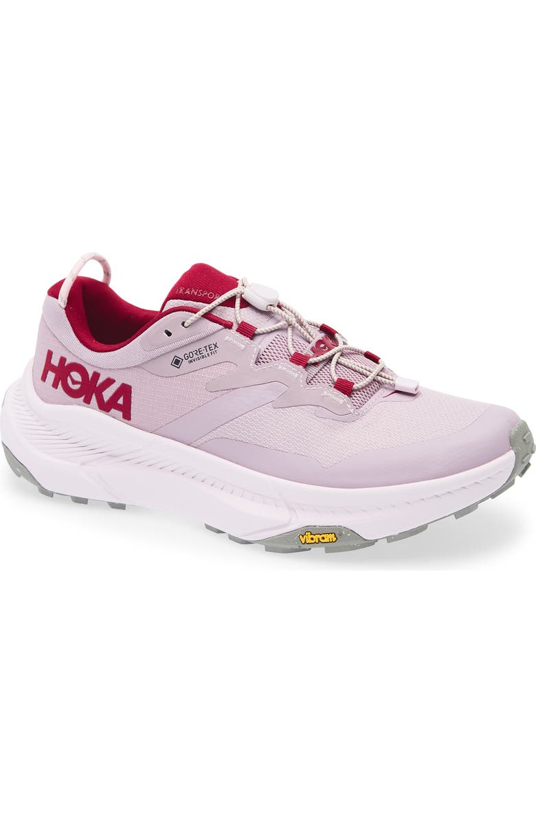 HOKA Transport Gore-Tex<sup>®</sup> Waterproof Shoe, Main, color, Fragrant Lilac / Lilac Cream