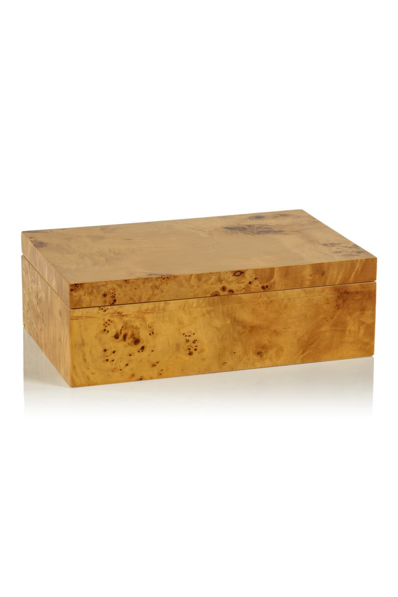 Bubbo Burl Decorative Box, Main, color, TAN