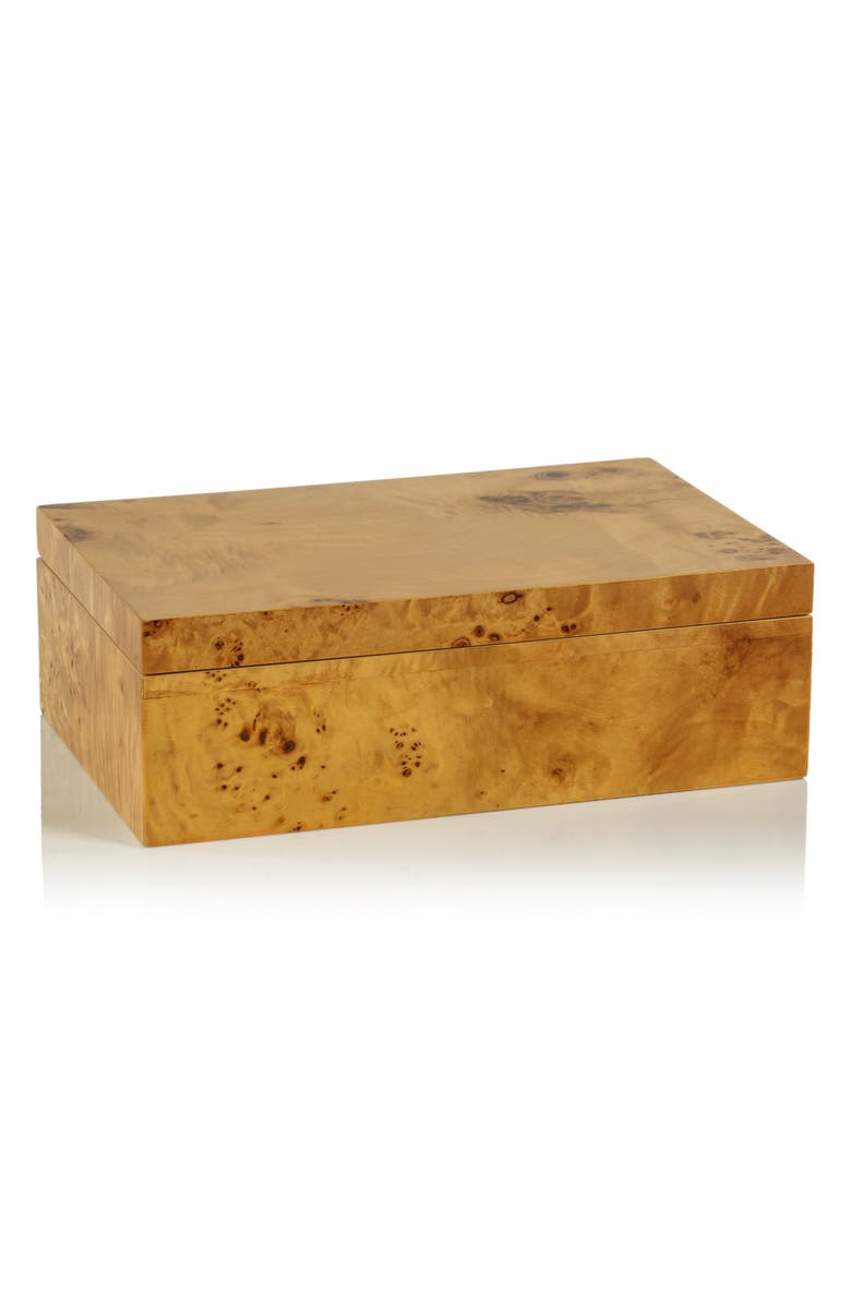 Zodax Bubbo Burl Decorative Box, Main, color, Tan