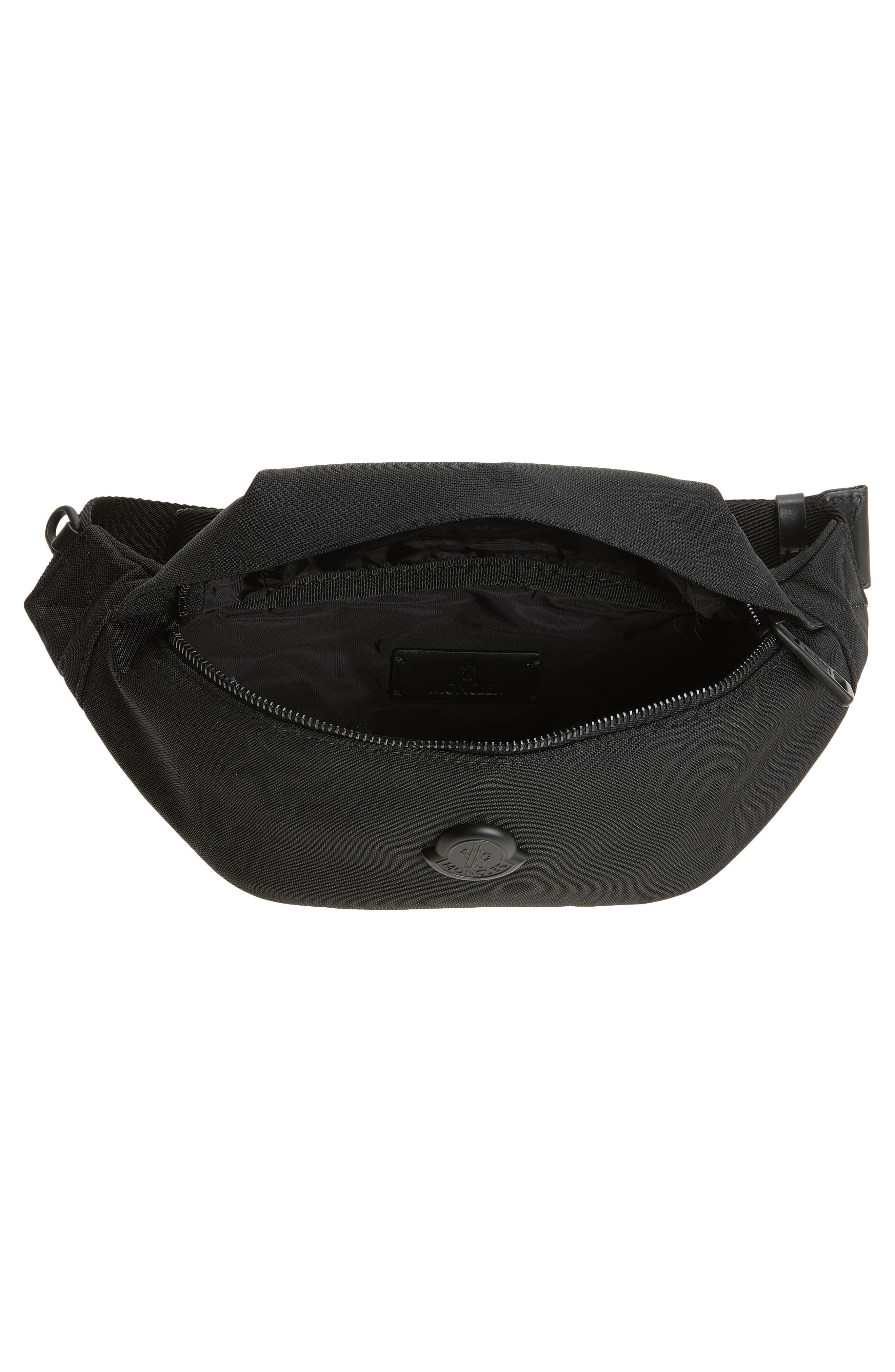 Moncler Small Durance Belt Bag, Alternate, color, Black
